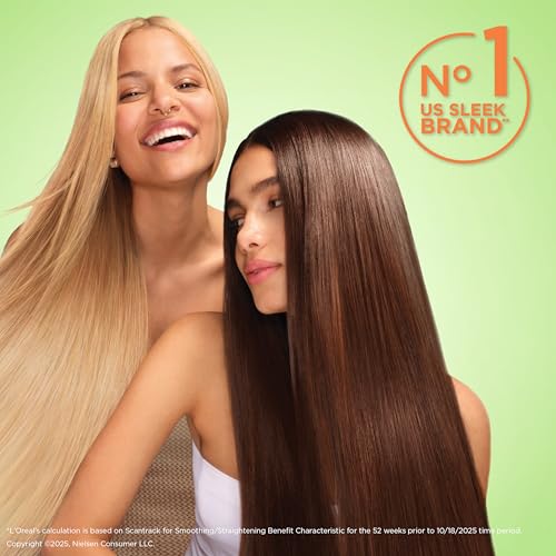 Garnier Fructis Sleek & Shine Anti-Frizz Serum for Frizzy, Dry Hair, Argan Oil, 5.1 Fl Oz, 1 Count (Packaging May Vary)
