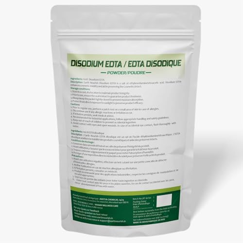 Disodium EDTA - 3.52 Oz / 100g | Pure Cosmetic Grade Raw Material White Crystalline Powder for DIY Body Soaps, Hair Shampoo & Conditioner, Facewashes Foam Builder & Cleanser