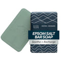 Oars + Alps Exfoliating & Moisturizing Bar Soap for Men, Deep Cleaning Soap, Clean Ingredients, All Skin Types, Epsom Salt, 1pk