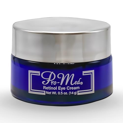 Pro-Med Retinol Eye Cream for Women & Men ? With Vitamin A, C, Hyaluronic Acid & Squalane ? Anti Aging Eye Treatment for Wrinkles, Crow¡¯s Feet, Puffiness, Dark Circles ? 0.5 oz