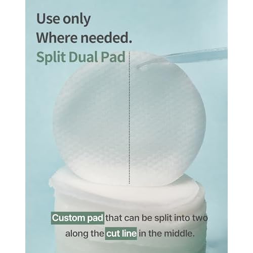 O¡¯Earth Mild Calming Vegan Toner Pad - Dual-Textured, Exfoliating, Soothing, Moisturizing with Dandelions & Hyaluronic Acid, EWG Green Certified, 90 Pads