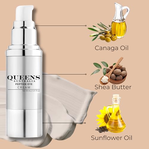 Peptide Eye Cream ? Hydrating, Fragrance-Free Eye Cream for Dark Circles, Puffiness & Fine Lines ? Lightweight Under Eye Cream to Smooth, Refresh & Revive Tired-Looking Eyes ? 30ml