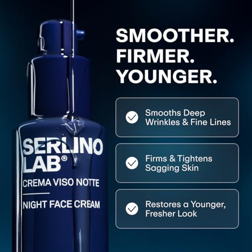 Serlino Lab Face Cream ? Moisturizer with Retinol and Hyaluronic Acid, Refreshing Effect, Reduces Wrinkles and Dark Spots, Improves Skin Elasticity and Radiance