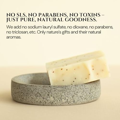 Schizandu Organics Lemon Poppy Seed Bar Soap, Organic Herbal Skin Detox with Essential Oils | 4 oz. | 100% Pure Natural Luxury For Skin Renewal and Exfoliation | Moisturizing, Nourishing Beauty Bar