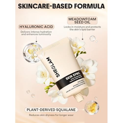 SHEGLAM Skin Sync Satin Foundation-Shell