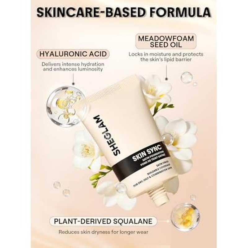 SHEGLAM Skin Sync Satin Foundation-Nude