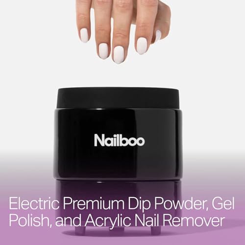 Nailboo Acetone Nail Polish Remover & Heated Soak Off Bowl Kit ? Pure Acetone 16fl oz & Electric Nail Removal System for Dip Powder, Gel Polish, Acrylic & Press Ons