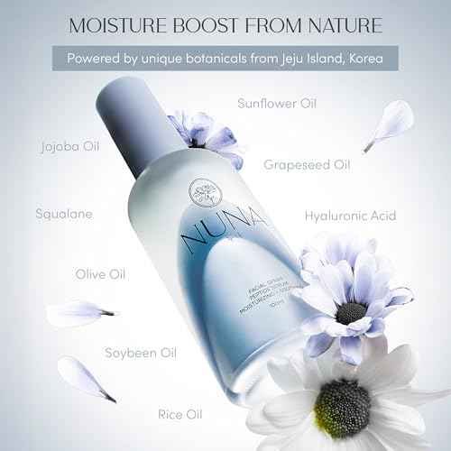 NUNA Ultra Hydrating Face Serum Spray with Peptides, Niacinamide, Hyaluronic Acid & Botanical Extracts ? Korean Lightweight Moisture Boost Facial Mist & Setting Spray for Makeup ? 3.38 fl oz