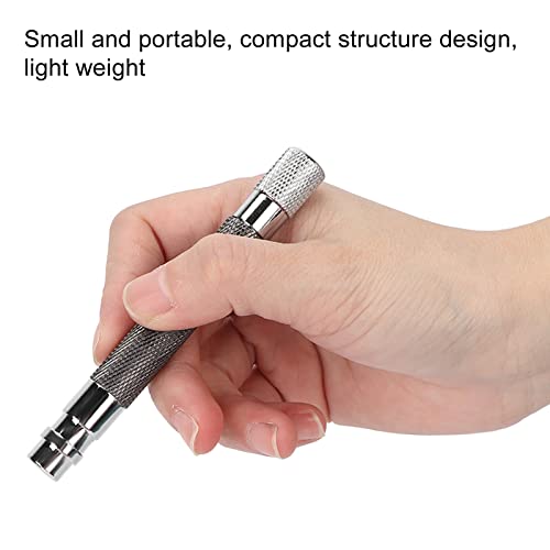 Shaver Replacement Handle, Men's Safety Shaving Razors Reusable Metal Handle Shaver Safety Razors Handle Anti Slip Portable for Home Travelling (Black)