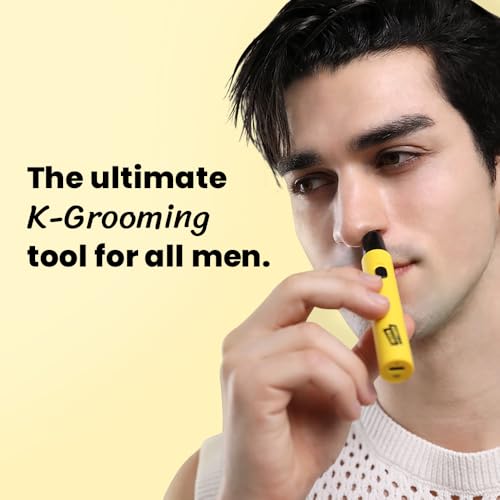 Purple Gorila/Gorilla Technique/Nose Hair Trimmer for Men, Rechargeable 4-in-1 for Eyebrow Fuzz Hair Removal, No Pull No Snag Grooming with High-Speed 10,000RPM Motor (3 Head)