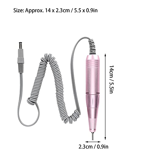 35000RPM Manicure Nail Drill Replacement, Professional Nail Drill Handpiece, Electric Nail Polishing Machine Grinder Nail Polishing Machine Handle Accessory