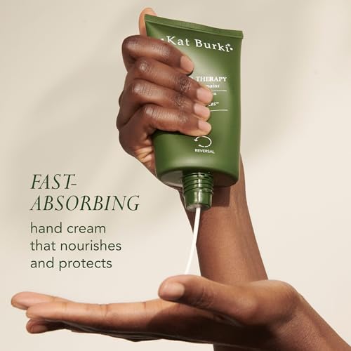 KAT BURKI Hand Therapy Moistuizing Cream with KB5 Complex, Safflower & Sunflower Oils, Hydrates, Soothes & Protects Dry Hands, 4.4 Fl Oz