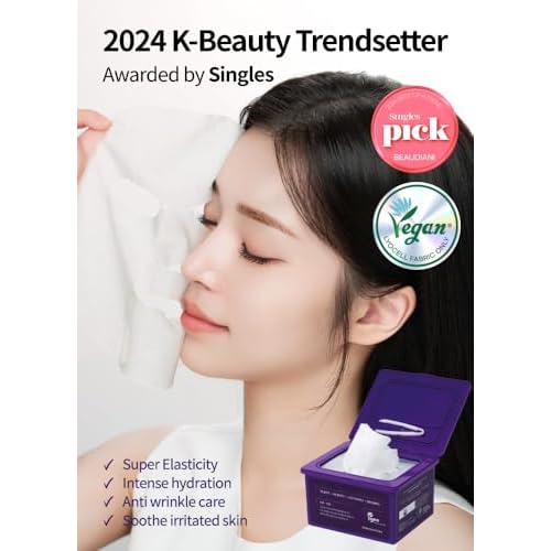 BEAUDIANI Pepti Collagen Daily Sheet Mask (31 Count) ? Hydrating & Firming Face Mask with 7 Collagens, 6 Peptides & Hyaluronic Acid | Korean Skincare