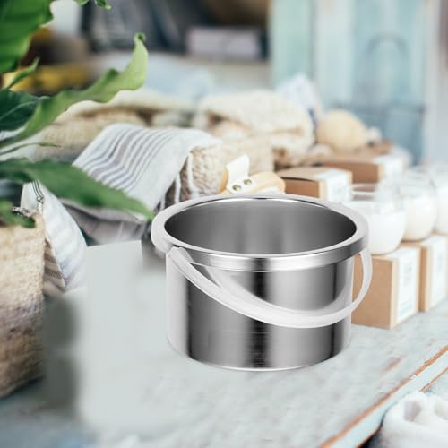 Wax Melting Inner Pot Replacement Aluminum Container for Wax Warmers 4.72 Inch Hair Removal Waxing Bowl Compatible with Melting Machines