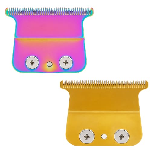 Trimmer Blade Replacement FX707Z - Ultra Precise Stainless Steel Long-lasting Trimmer Blades with Seamless Design, Self-Cleaning Grooves, and Storage Case, Compatible with FX707/FX787/FX726 2 pack
