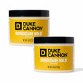 Duke Cannon News Anchor Hurricane Hold Pomade 2-Pack, 4.6oz ? Maximum Hold, Matte Finish, Plant-Based Thickeners, Anti-Static, Fresh Citrus & Cedarwood Scent