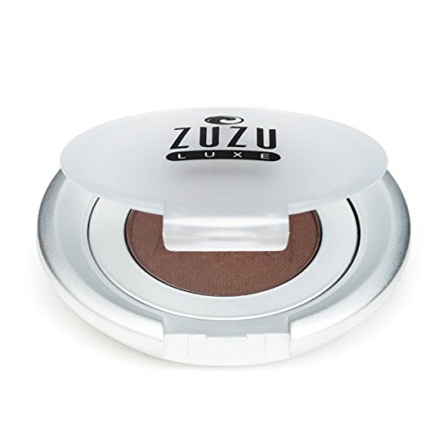 Zuzu Luxe Mineral Eyeshadow (Espresso - Darkest Brown/Matte), Richly pigmented, velvety smooth formula. Natural, Paraben Free, Vegan, Gluten-free, Cruelty-free, Non GMO, 0.07 oz