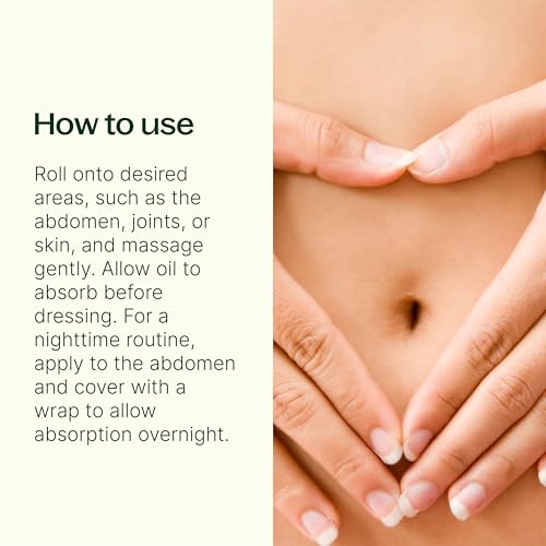 Plant Therapy Organic Castor Oil Roll On 30 mL (1 oz) Convenient Mess-Free Body Oil Roll-on for Easy Application, Cold-Pressed & Hexane-Free, Third-Party Tested for Purity