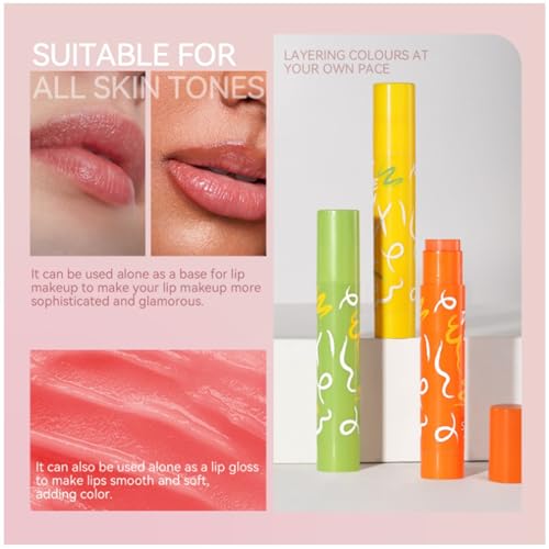 8 Pack Lip Blam Set, Natural Lip Care for Moisturizing Hydrating Repairing Dry - 8 Flavors - Fruits