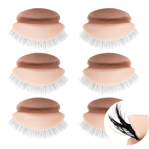 Double-layer Replacement Eyelids Replaced Eyelids for Lash Extension Practice Lash Mannequin Head Training for Beginners