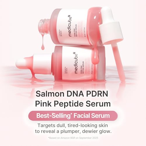 medicube Pink Glass Glow Skin Trio: Salmon DNA PDRN pink collagen jelly gel mask (4ea) and PDRN Peptide Serum, glow serum and Collagen Jelly Cream 50ml
