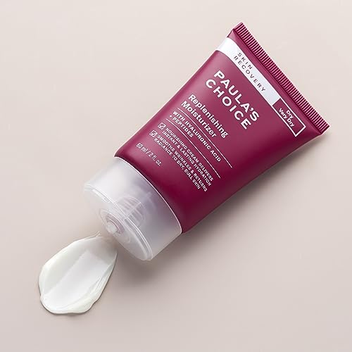 Paula's Choice SKIN RECOVERY Replenishing Face Moisturizer Cream, Daily Facial Moisturizer with Hyaluronic Acid, & Peptides, Face Lotion for Dry, Sensitive Skin, Fragrance-Free, 2oz