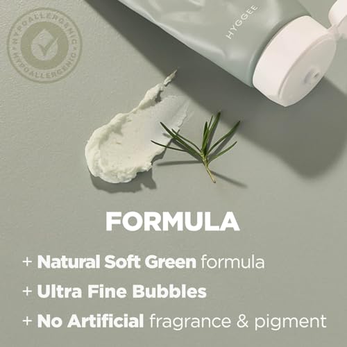 HYGGEE Soft Reset Green Cleansing Foam - Gentle Face Wash with Tea Tree Extract, Ultra Micro Bubbles Mild Facial Cleanser for Sensitive Skin - Soothes & Moisturizes Irritated, 5.07oz.