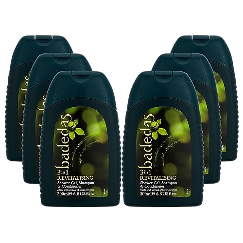 Badedas Revitalising Shower Gel, Shampoo & Conditioner 200ml (PACK OF 6)