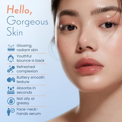Tranexamic Acid Serum 10% (Ultra-Pure) with Niacinamide & Copper Peptides - Gentle Lightweight Serum-Cream Hybrid for Dark Spots, Lines and Wrinkes, Uneven Skin Tone - 1 Fl Oz