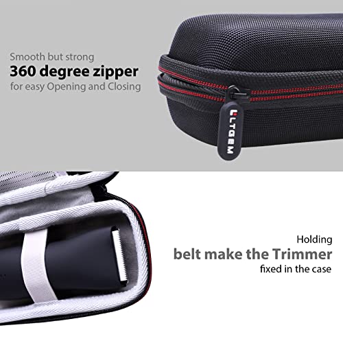 LTGEM EVA Hard Case for Meridian Ball Trimmer Men Body Hair Trimmer - Travel Protective Carrying Storage Bag (Case Only)