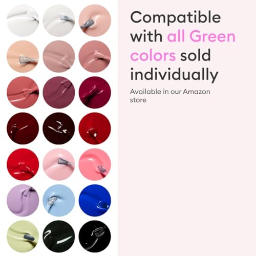 Manucurist System Green¢â (Poppy Red) - Professional Manicure Gift Set, Vegan : 1 Nail Prep, 1 Base Coat, 1 Poppy Red Nail Polish, 1 Top Coat, Drying Drops - Manicure Kit - Gifts for Her
