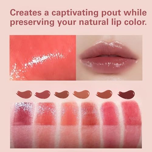 Daisy Doll Lip Stealer 3-in-1 Juicy Lip Stain + Hydrating Lip Balm & Tinted Lip Gloss Oil - Long Lasting Lipstick for Women with Shea Butter & Vitamin E, Deep Burgundy Red Lip Gloss, Made in Japan