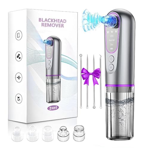 Blackhead Remover Suction Pore Vacuum Hydrating Hydro Facials Pore Cleaner Machine Pimple Extractor with USB Charging Cable Beauty Device