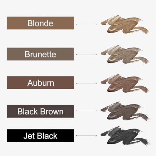 QueenDiary Eyebrow Stain Long Lasting Eyebrow Makeup Smudge-proof Eyebrow Gel Waterproof Transfer-proof Vegan Cruelty-free Eyebrow Gel (Black Brown)