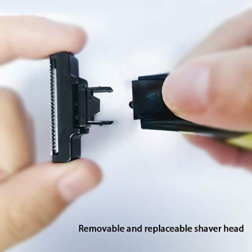 INVODA Men's Electric Shaver & Beard Trimmer - Rechargeable Wet/Dry Razor with 3 Precision Guards, Skin Protector Waterproof Cordless Grooming Kit for Face & Body