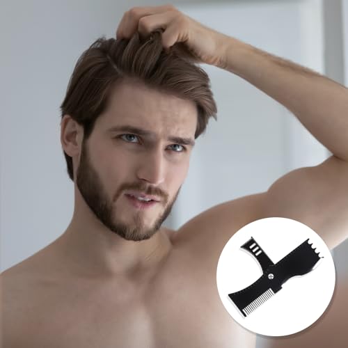 Foldable Beard Comb for Men & Styler ? Precision Grooming Tool for Multiple Beard Styles, Effortless Shaping, Use with Beard Trimmer