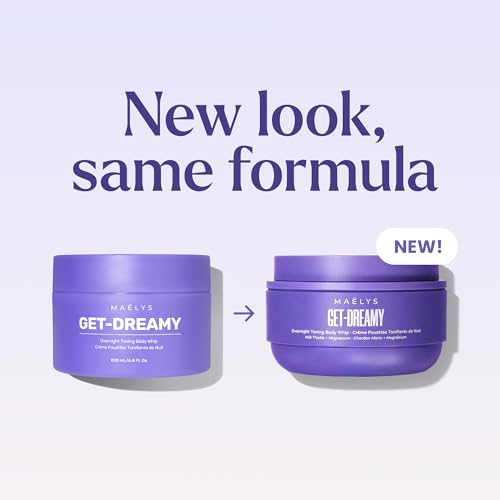 MA?LYS GET-DREAMY Overnight Toning Whip - Cellulite Cream & Skin Tightening Support with Milk Thistle + Uva-Ursi - Moisturizing Body Cream in a Whipped Texture (6.8 Fl Oz)