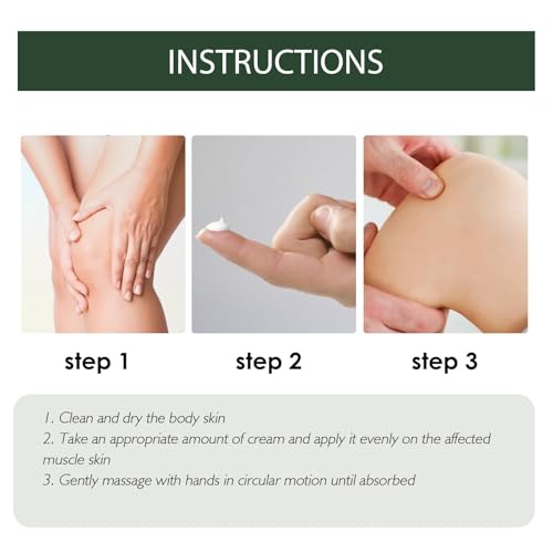 Neuropathy Cream, Nerve Relief Cream, Deeply Moisturizes Skin, Suitable for Feet, Hands, Legs, Muscles, Joints, and Waist