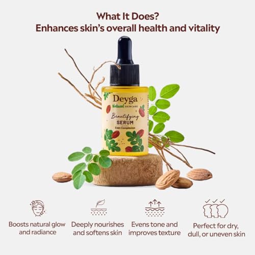 Deyga Beautifying Face Serum 30ml ? Natural Brightening & Anti-Acne Serum for Dark Spots, Pigmentation & Uneven Skin Tone