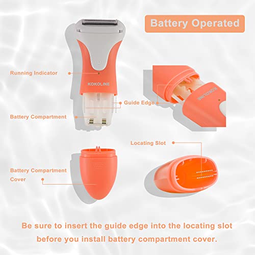 Women's Electric Shaver & Trimmer,Wet Dry Painless Razor for Legs,Bikini, Underarms, Hypoallergenic Foil Shaver with Bikini Trimmer,Cordless Waterproof for Shower Travel Gift,coral/bg7y