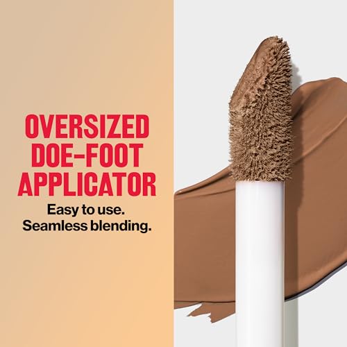 Revlon ColorStay Flex Wear, Full Cover Non-Creasing Concealer, Infused with Hyaluronic Acid & Vitamin E, Flexible Longwear, 076 Caramel, 0.34 Fl Oz (Pack of 2)