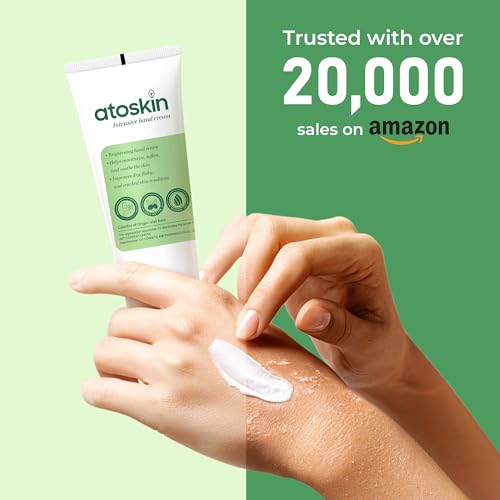 Atoskin Intensive Hand Cream ? Deep Moisturizing & Brightening for Dry, Cracked, Aging Hands ? Non-Corticoid Formula (2.12oz)