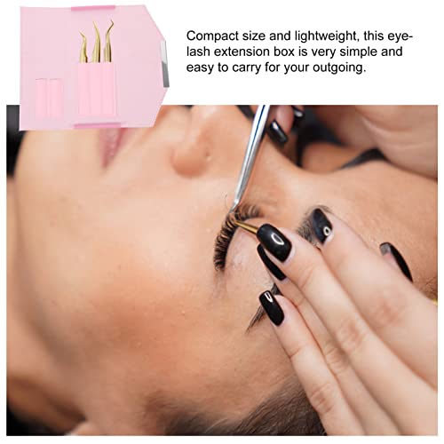 Beaupretty Eyelash Tweezers Case Portable Storage Bag Compact Protective Box for Eyelash Extension Tools Travel and Home Use
