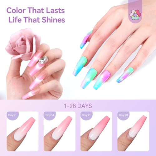 SAVILAND All-in-1 Airbrush Gel Nail Polish Kit: Dilution-Free Airbrush Paint for Nails Non-Acetone 12 Colors Airbrush Gel Polish with Airbrush Cleaner Stencils French Ombre Blush Nail Art Beauty