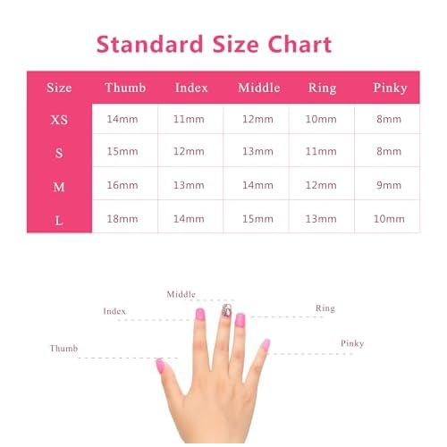 LOVFUL Press on Nails Treasure Trove Rhinestone | Handmade with Full Covered Crystals | Reusable Full Cover Nails | Square Mid length 1.7 in | H103-M