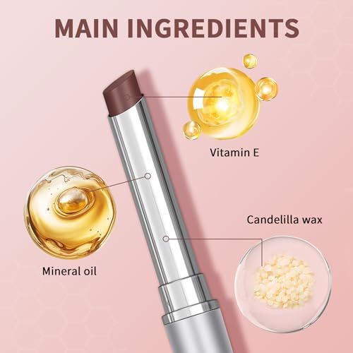 2Pcs Honey Lipstick Tinted Lip Balm Set - Sheer Hydrating & Nourishing Lipstick for All Skin Tones - Moisturizing Lip Color, Richly Pigmented, Long-Lasting Natural Glossy Lip Tint (Nude & Pink)