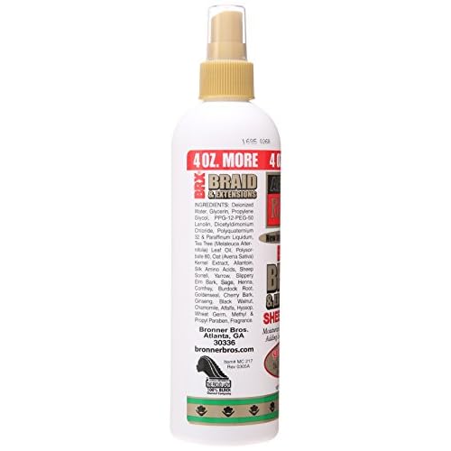 African Royale BB BRX Braid and Extensions Sheen Spray, 12 oz. (Pack of 2)