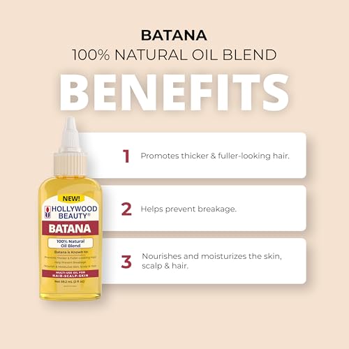 Hollywood Beauty Batana Oil for Hair, Scalp and Skin (2 fl oz)