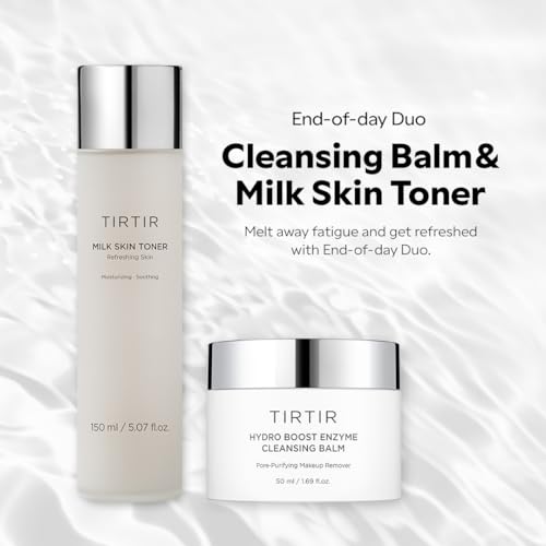 TIRTIR End-of-Day Routine - Milk Skin Toner + Hydro Enzyme Cleansing Balm