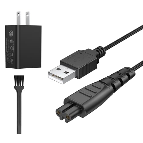 Meliya 5V Fast Charger for Remington Shaver HC4250 HC5870 PF7500 PF7600 PG6250 PG6255 PG6170 PG6171 XR7000 XR7120 XR1770-1TV XF8550 XF8700 XR1400 XR1430 HC5950 Wet/Dry Bald Head Shaver Electric Razor